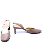 Saint Laurent Slingback Mid Heels Size 37.5