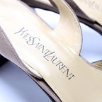 Saint Laurent Slingback Mid Heels Size 37.5