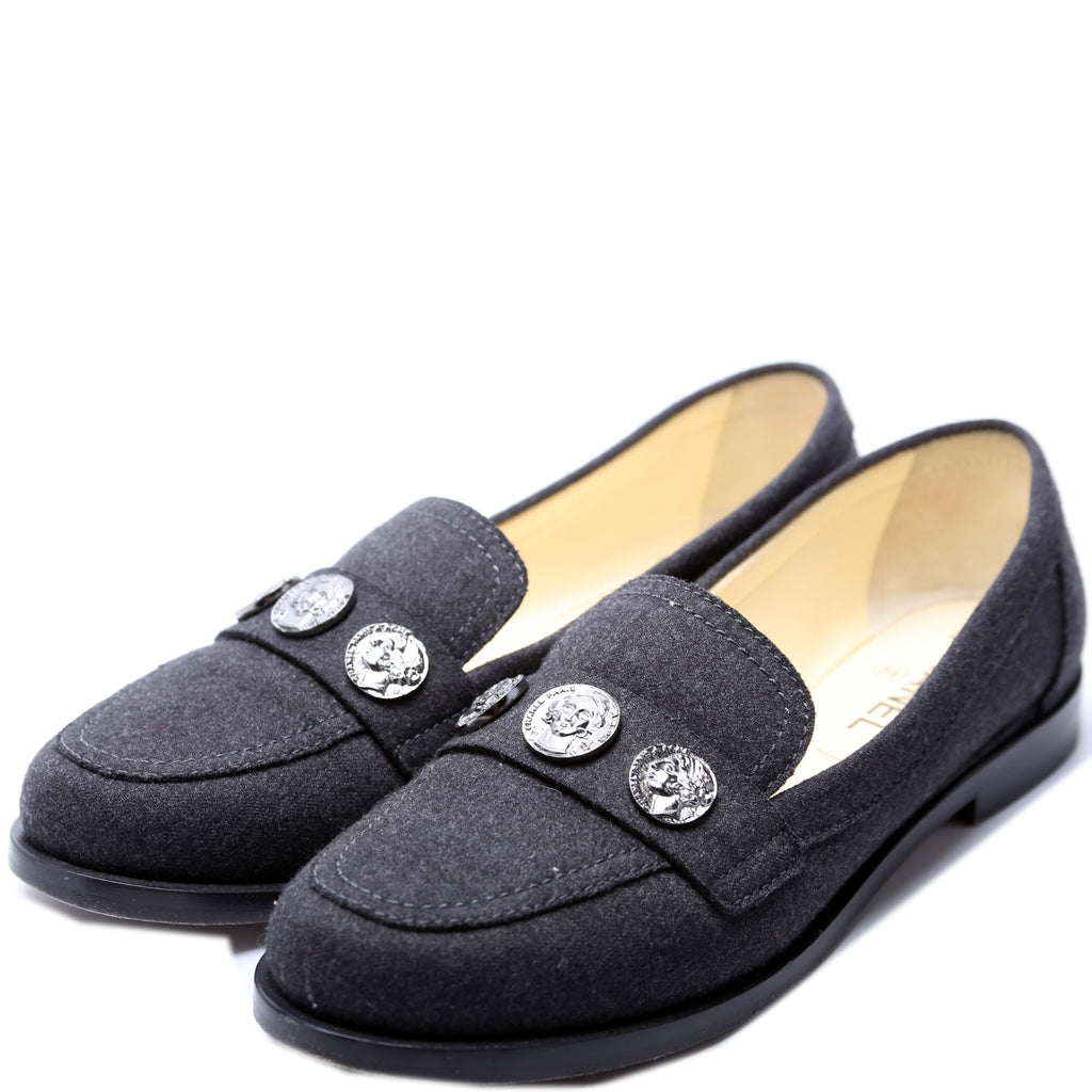 Chanel CC Loafers Size 39.5