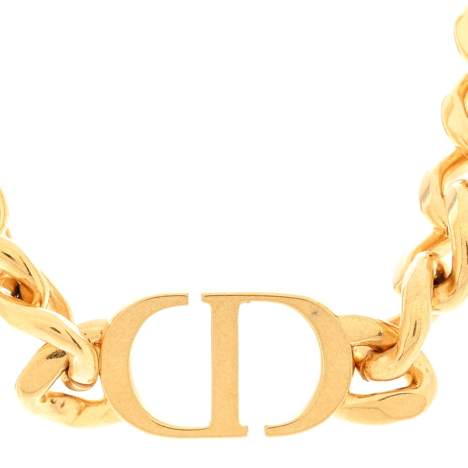 Christian Dior Metal 30 Montaigne Necklace Gold
