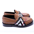 Burberry Broadbrook Archive Check Loafers Size 36.5