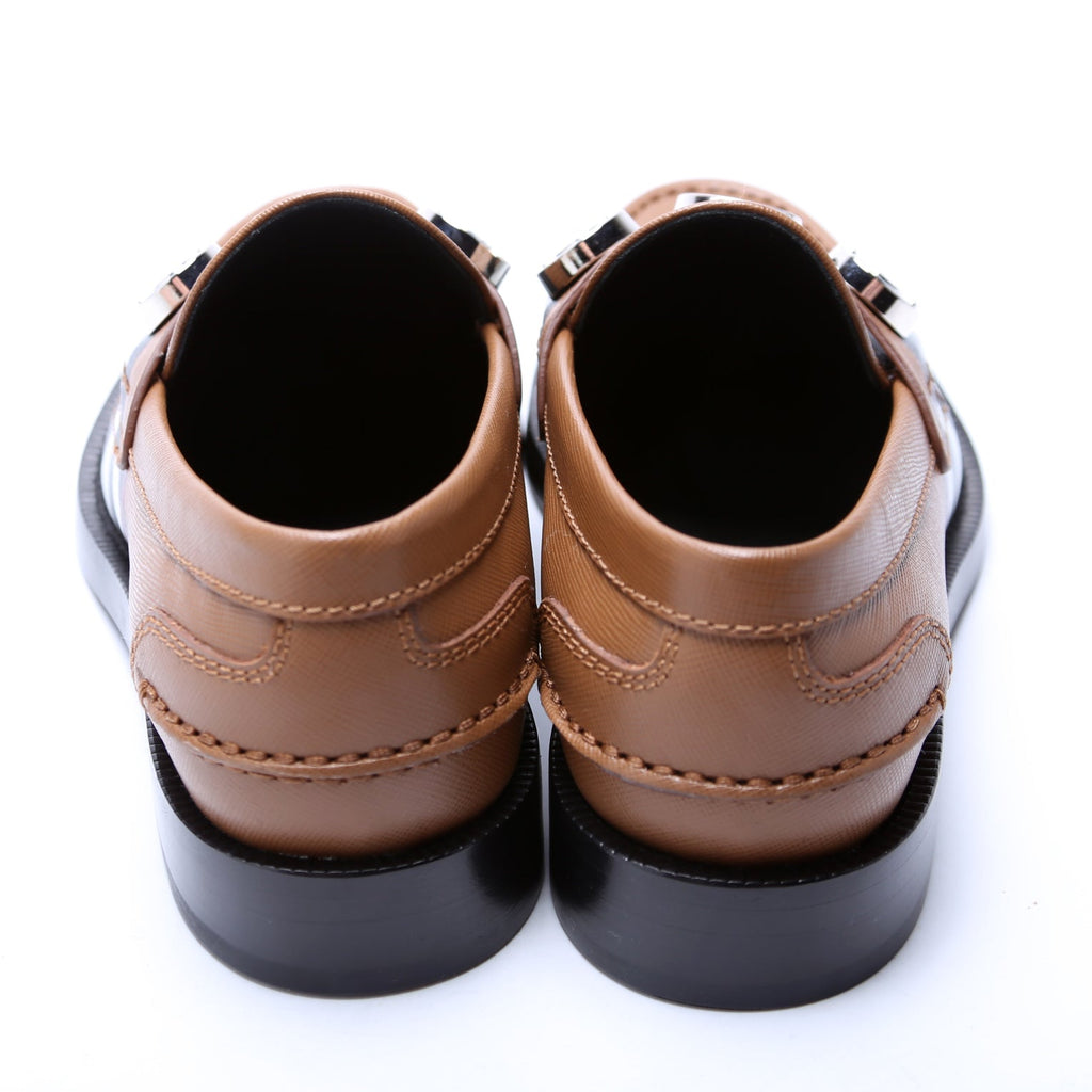 Burberry Broadbrook Archive Check Loafers Size 36.5