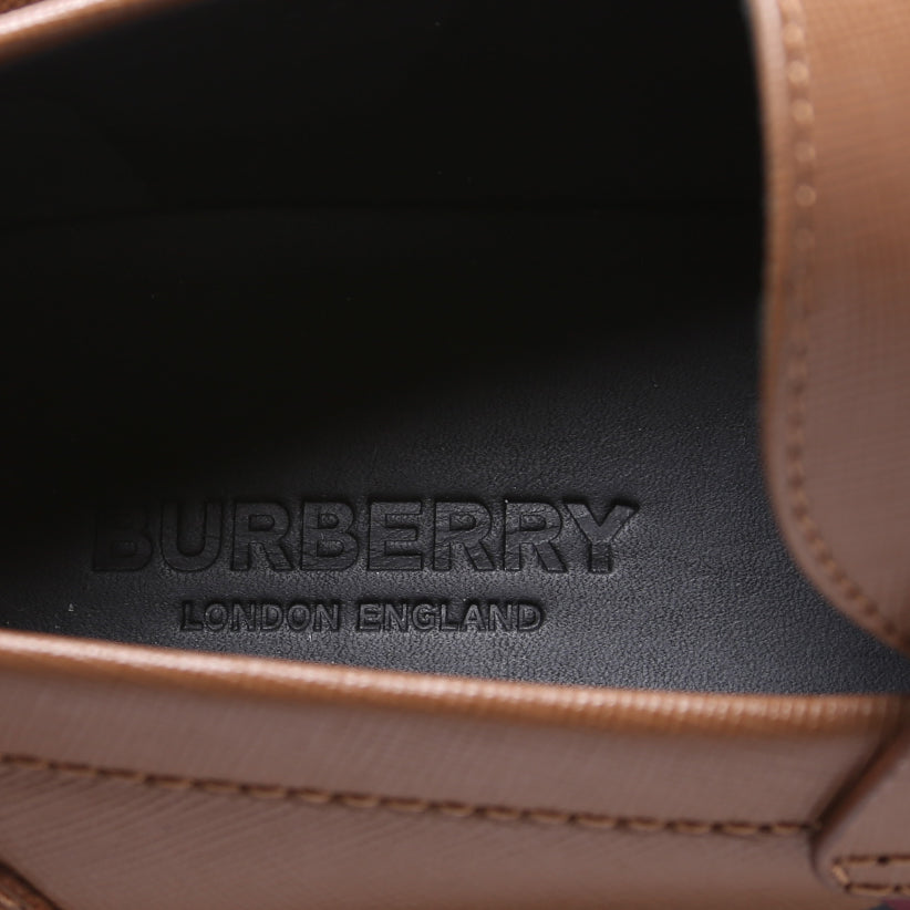 Burberry Broadbrook Archive Check Loafers Size 36.5