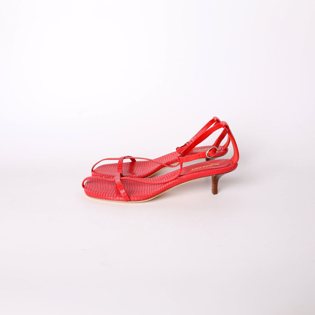 Burberry Leather Kitten Heels Size 37.5