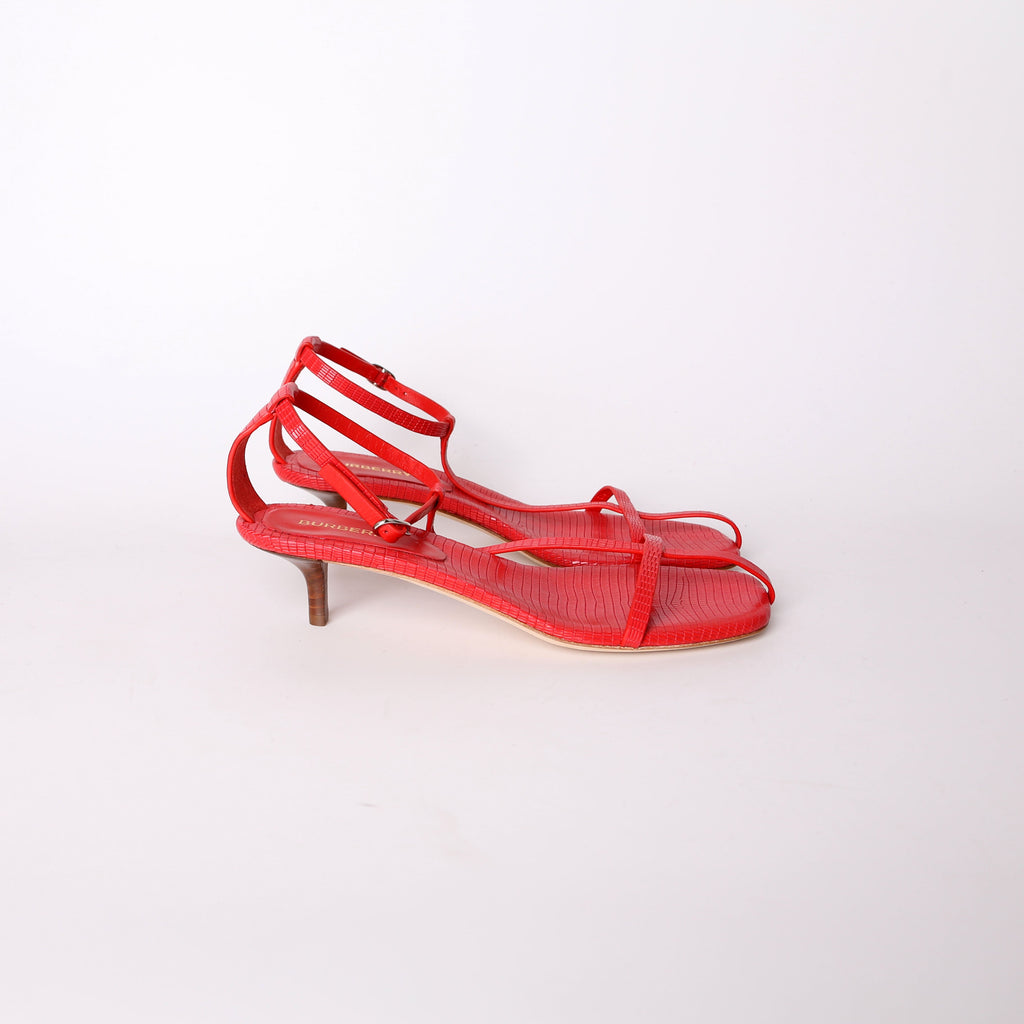 Burberry Leather Kitten Heels Size 37.5