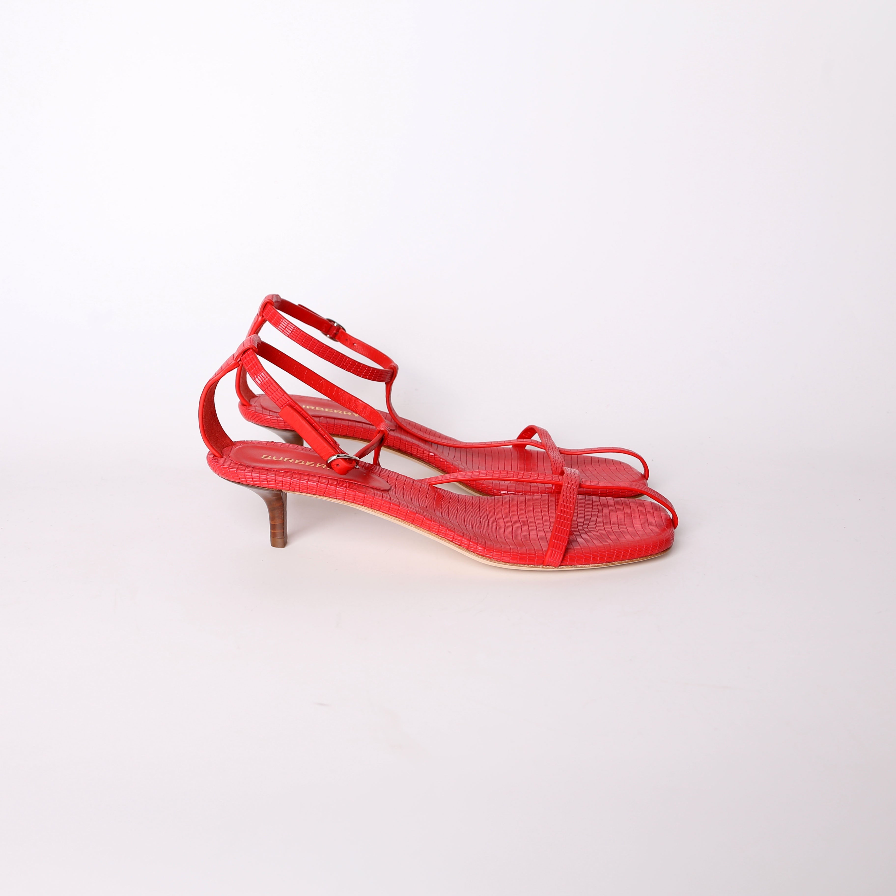 Burberry Leather Kitten Heels Size 37.5
