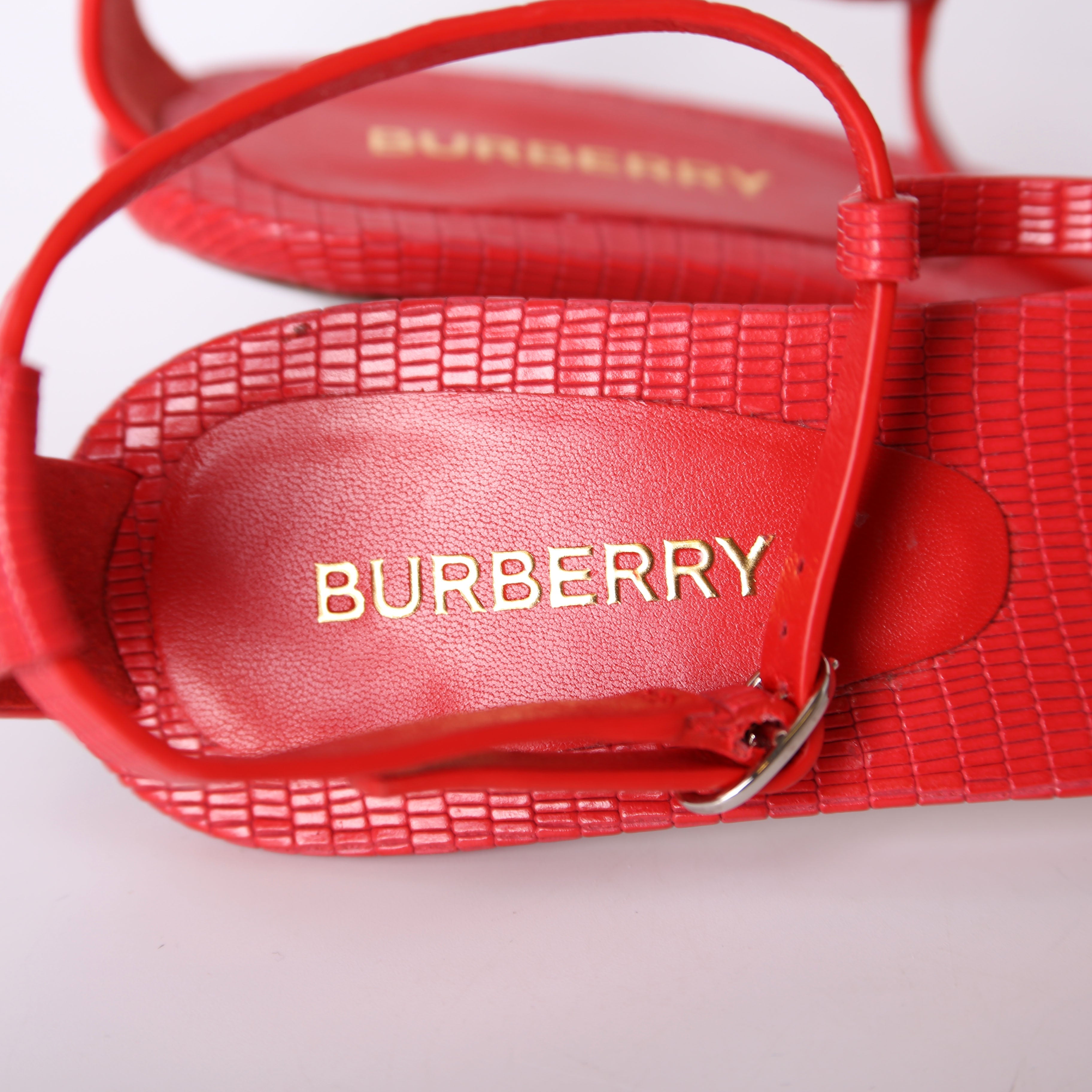 Burberry Leather Kitten Heels Size 37.5