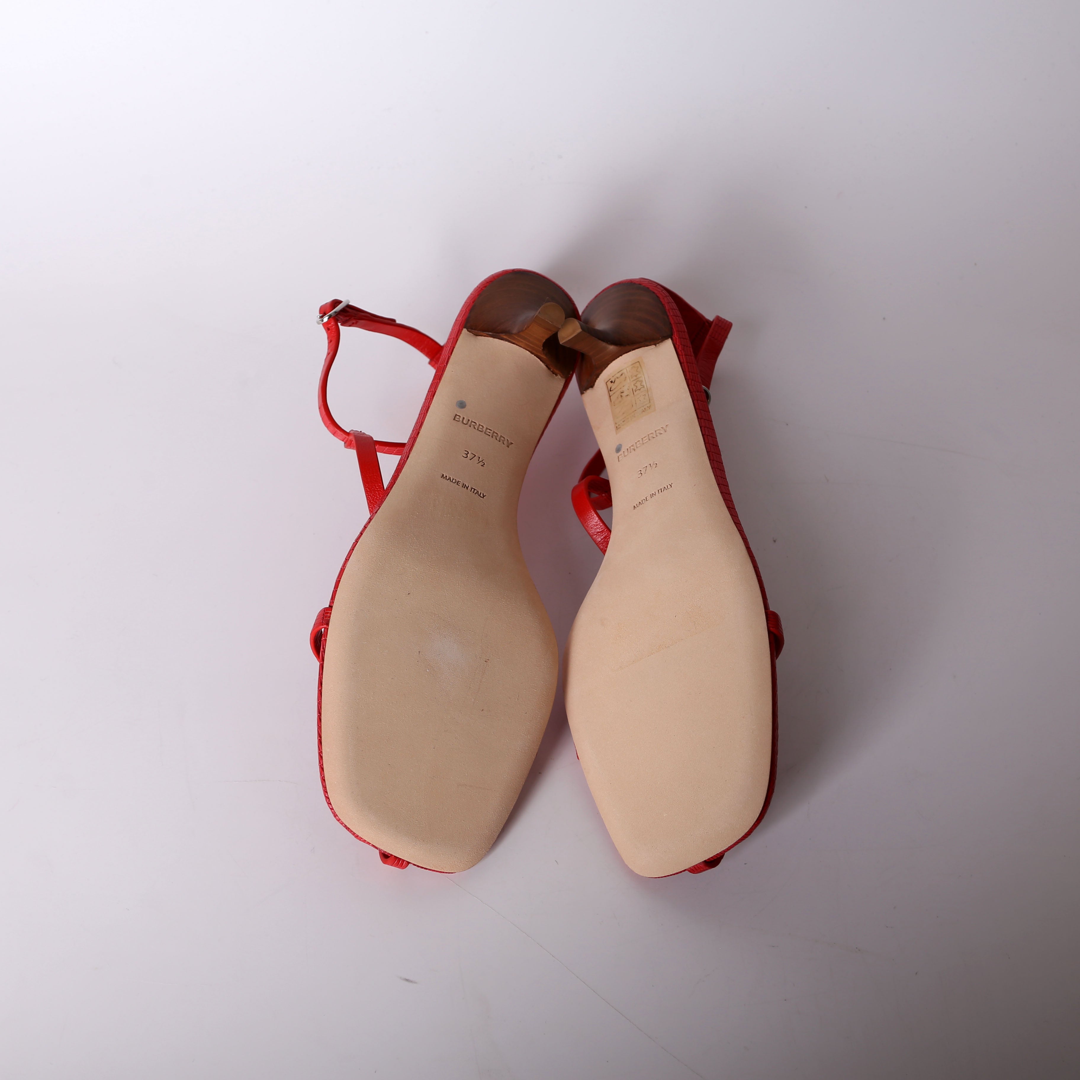 Burberry Leather Kitten Heels Size 37.5