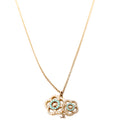 Chanel Faux Pearl CC Camellia Pendant Necklace