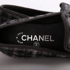 Chanel CC Tweed Loafers Size 36