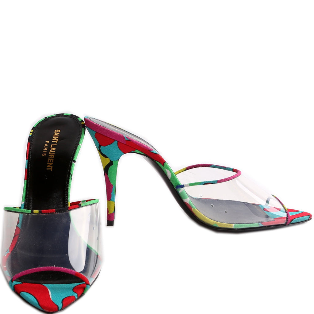 Saint Laurent Lolita Floral Heels Size 39