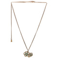 Chanel Coco Camelia Necklace Gold/Teal