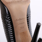 Burberry Round Open Toe Heels Size 39.5