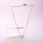 Gucci Trademark Heart Necklace Silver