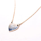 Gucci Trademark Heart Necklace Silver