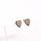 Gucci Trademark Logo Heart Studs Earrings