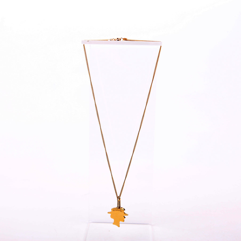 Chanel Coco Mademoiselle Pendant Necklace Gold
