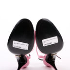 Gucci Heeled Mules Patent Size 40.5 Pink
