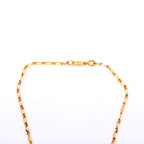 Chanel CC Crystal Cut-Out Pendant Necklace Gold