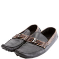 Louis Vuitton Driving Loafers Monogram/Leather Men's Size 9.5 Black/Brown