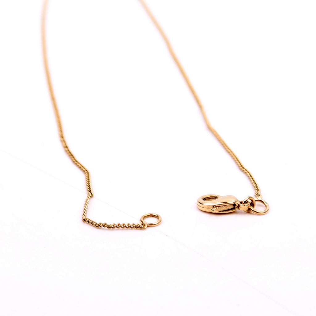 Chanel CC Rhinestone Drop Pendant Necklace Gold