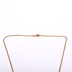 Chanel CC Flower Faux Pearl Drop Pendant Necklace Gold