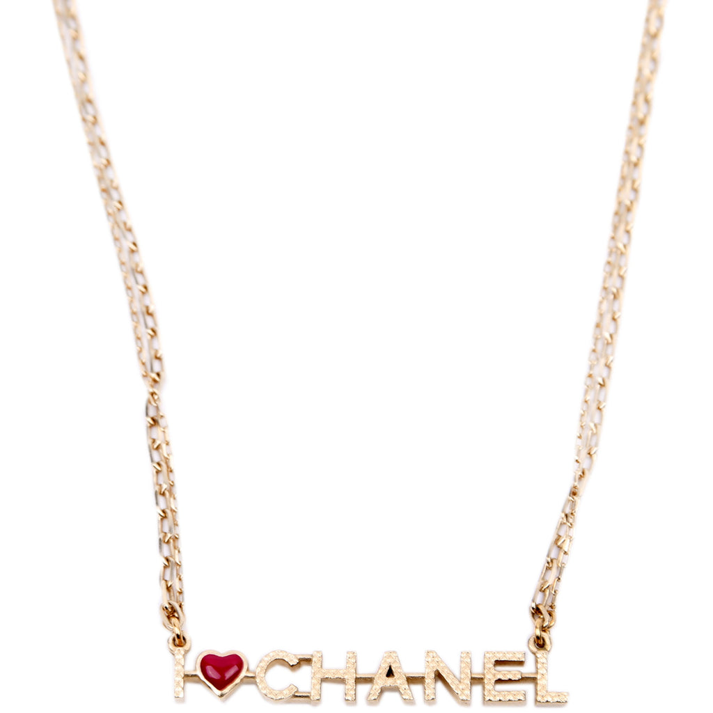 Chanel I Love Chanel Necklace Gold