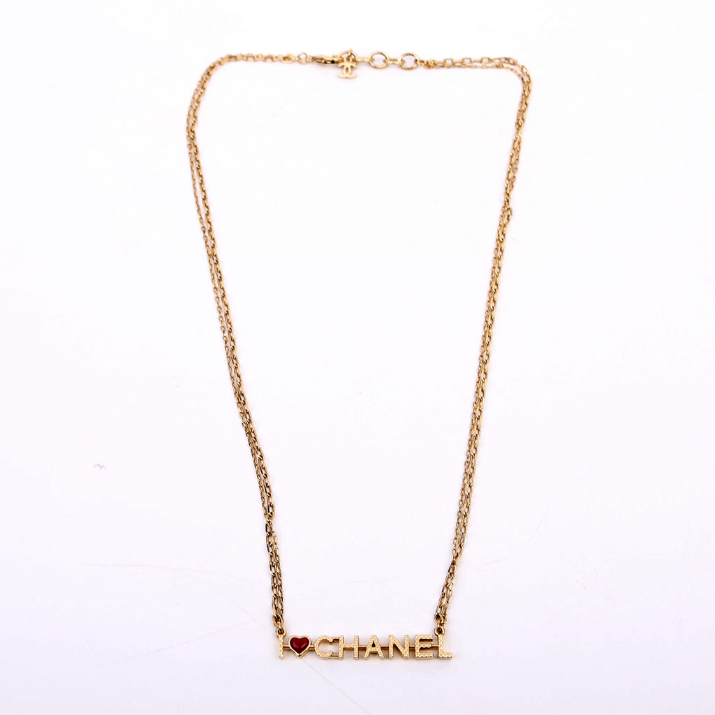 Chanel I Love Chanel Necklace Gold