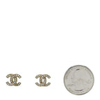 Chanel Crystal CC Earrings Gold
