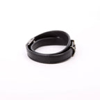 Saint Laurent Cassandre Double Wrap Bracelet Black