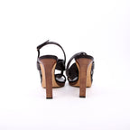Gucci Horsebit Bamboo Sandal Heels Size 39 Black