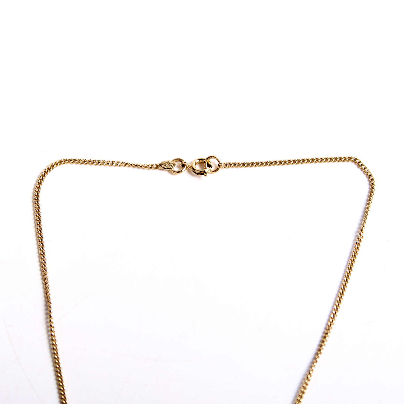 Chanel CC Pearl Round Pendant Necklace Gold/Pearl