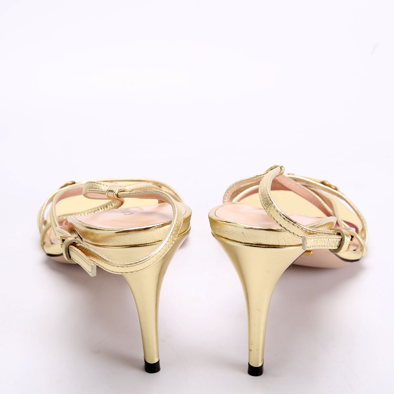 Gucci Victoria Strappy Horsebit Sandal Heels Size 38.5