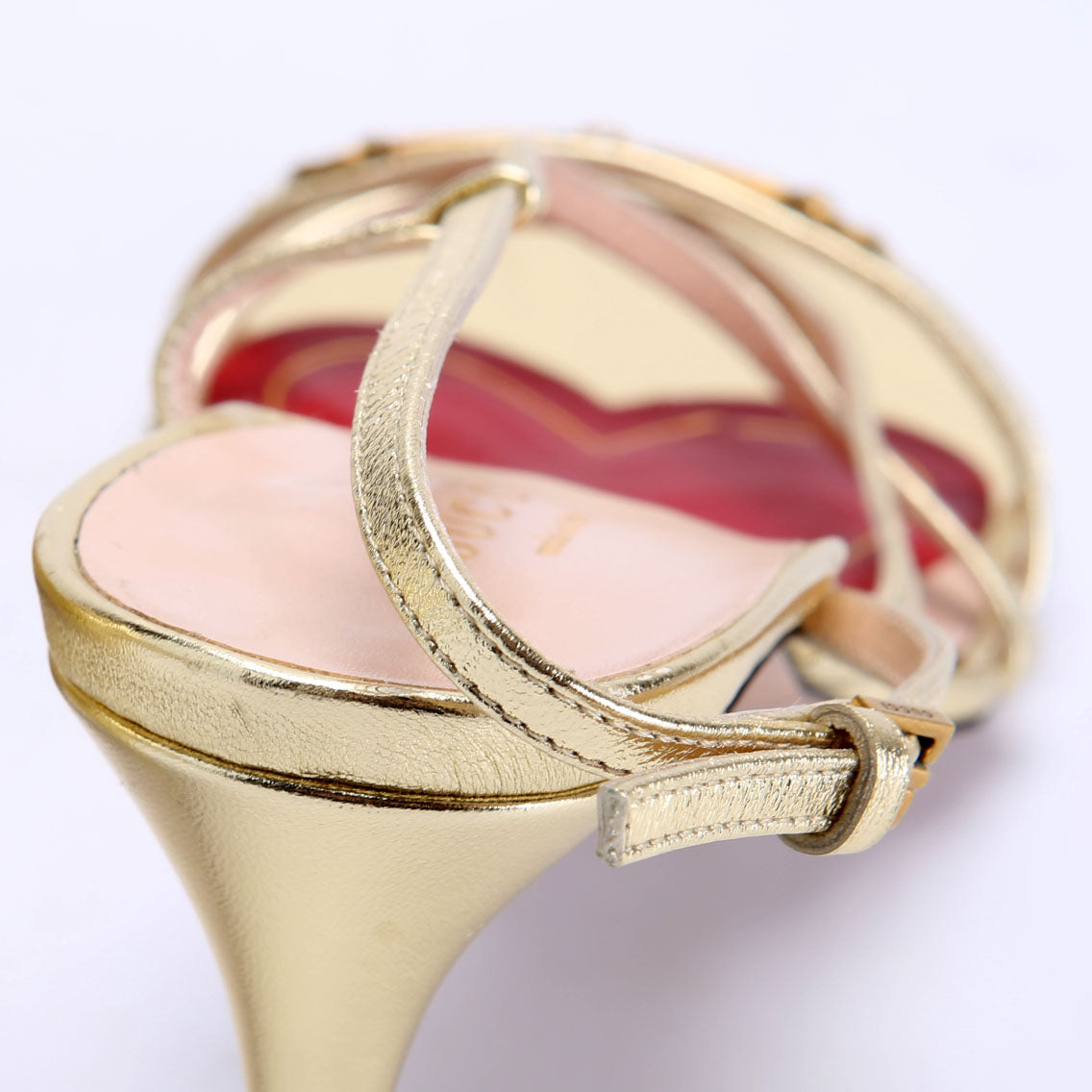 Gucci Victoria Strappy Horsebit Sandal Heels Size 38.5