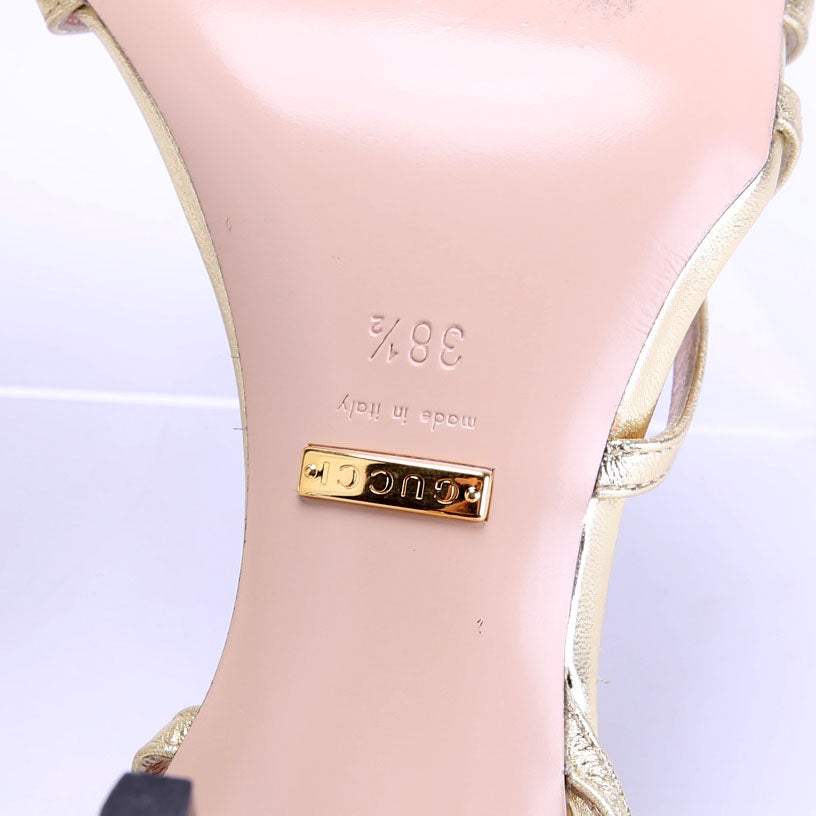 Gucci Victoria Strappy Horsebit Sandal Heels Size 38.5