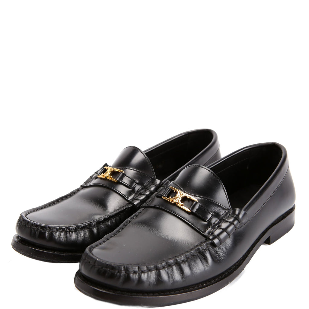 Celine Luco Triomphe Loafers Black