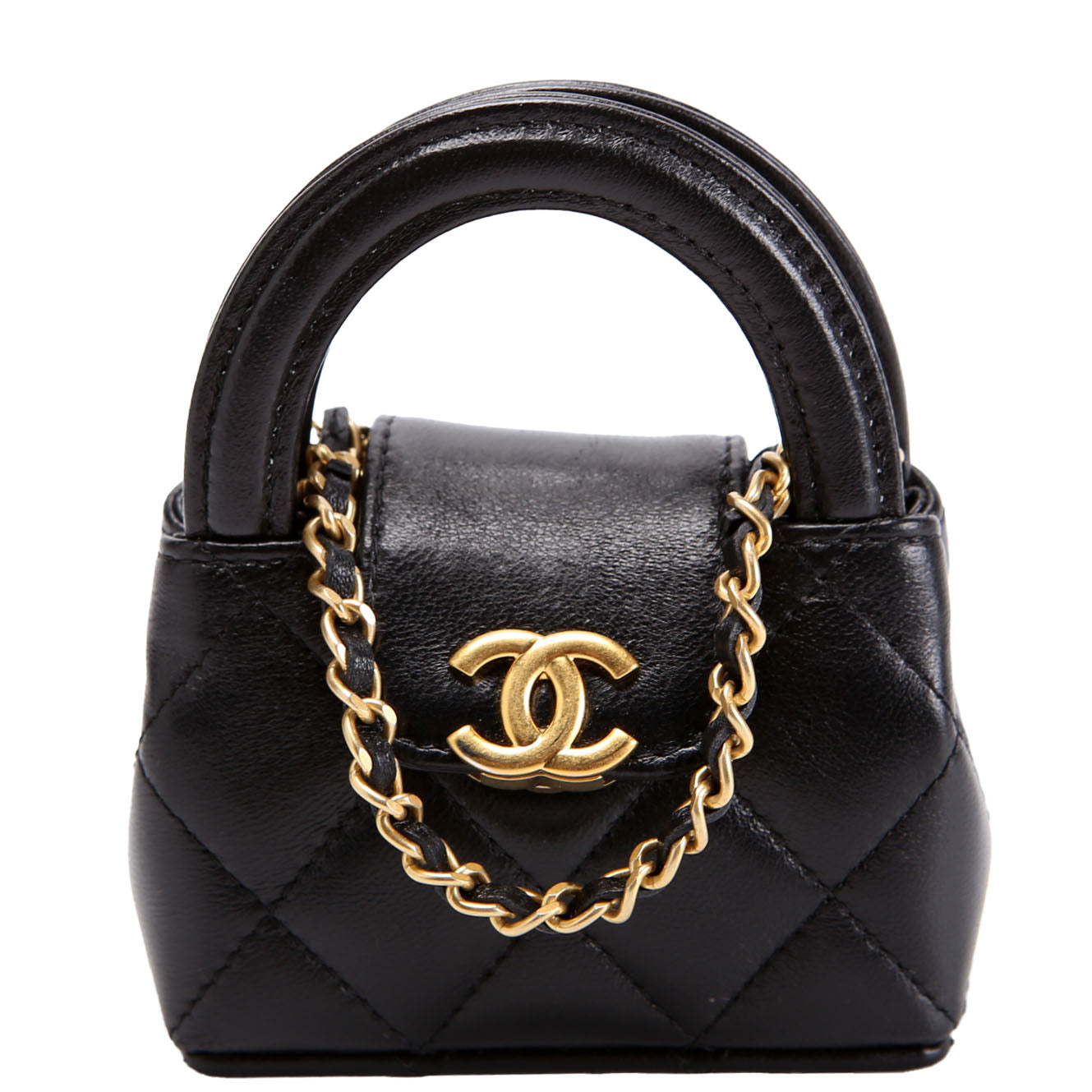 Chanel Mini Kelly Bag Charm Black