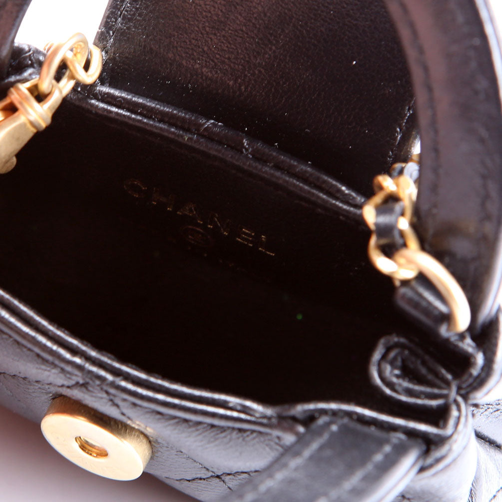 Chanel Mini Kelly Bag Charm Black