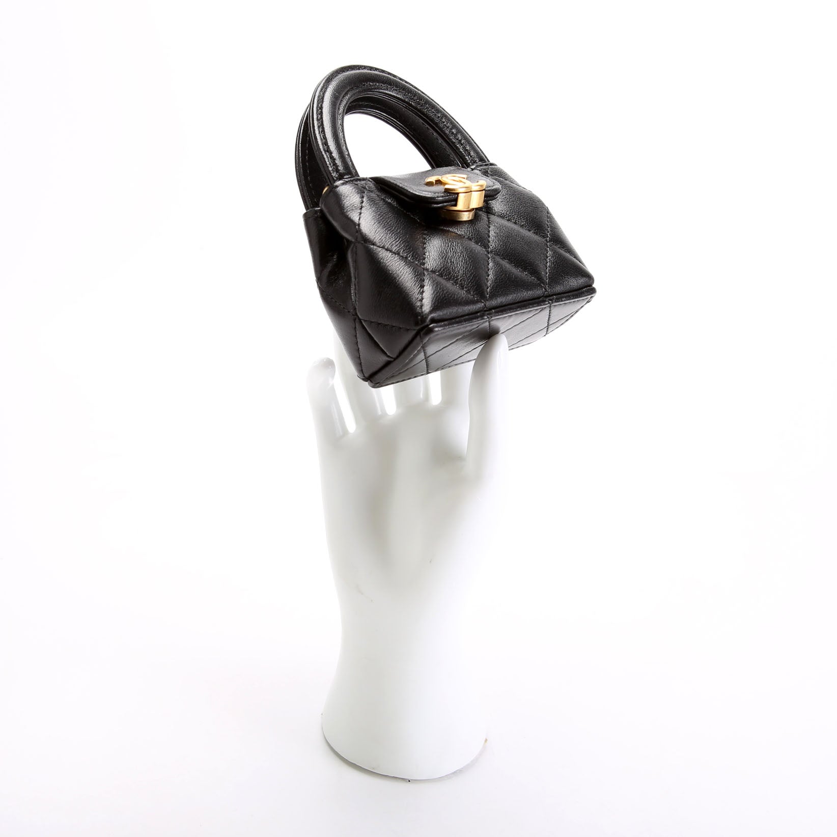 Chanel Mini Kelly Bag Charm Black