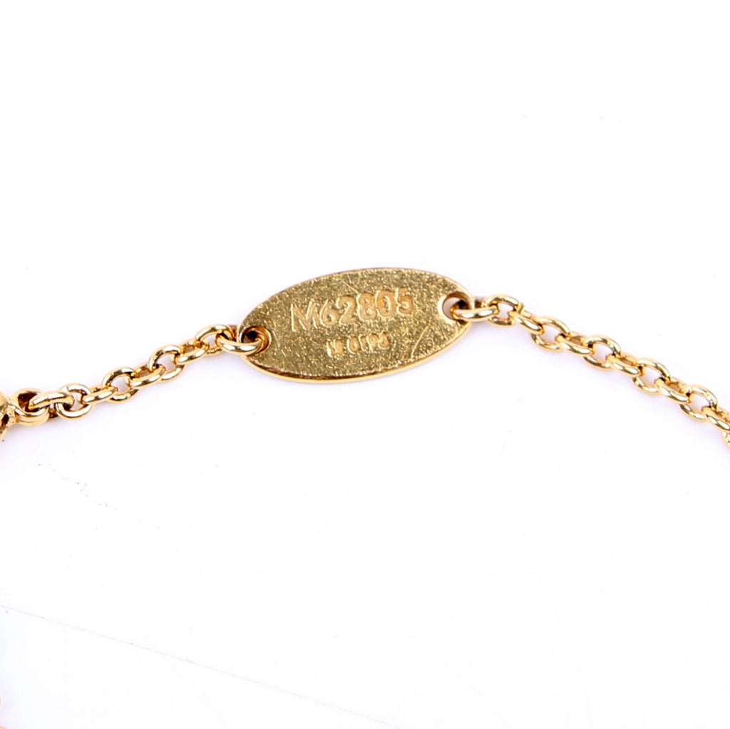 Louis Vuitton Luckygram Dice Crystal Bracelet Gold