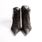 Prada Pointed Toe Sneaker Kitten Heel Size 37.5