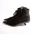 Prada Pointed Toe Sneaker Kitten Heel Size 37.5