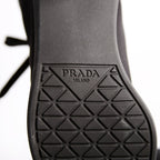 Prada Pointed Toe Sneaker Kitten Heel Size 37.5