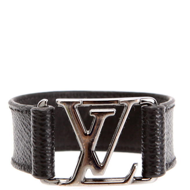Louis Vuitton Hockenheim Monogram Eclipse 19 Bracelet Black