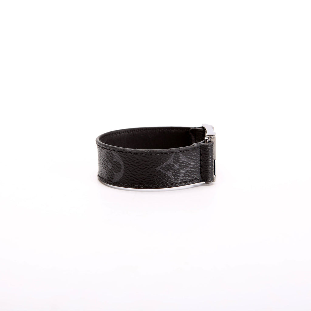 Louis Vuitton Hockenheim Monogram Eclipse 19 Bracelet Black