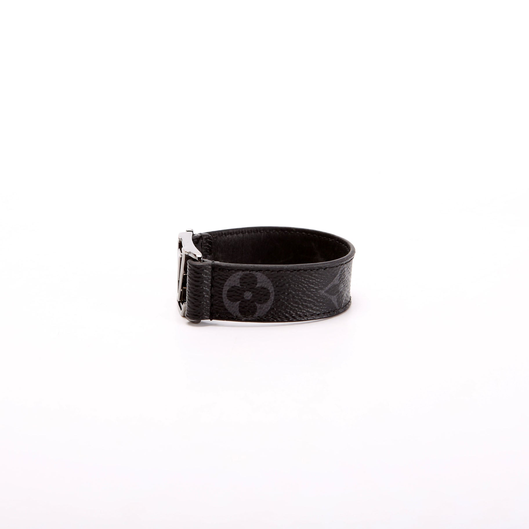 Louis Vuitton Hockenheim Monogram Eclipse 19 Bracelet Black