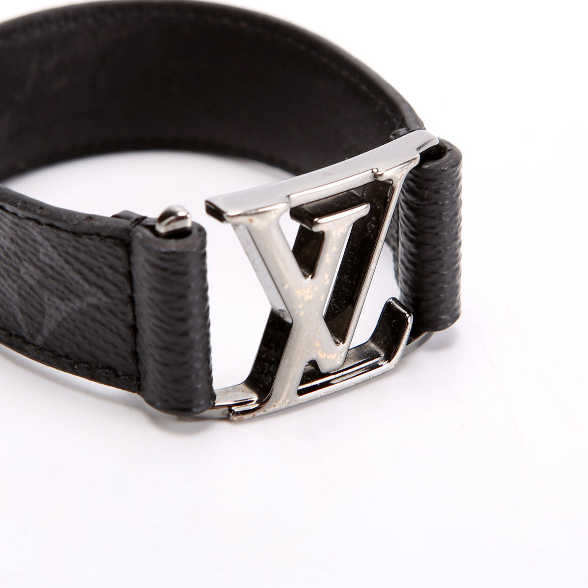 Louis Vuitton Hockenheim Monogram Eclipse 19 Bracelet Black