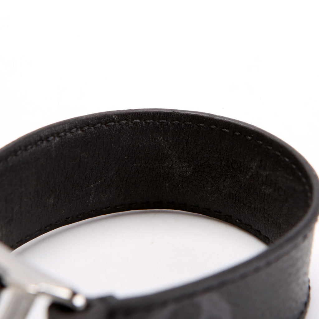 Louis Vuitton Hockenheim Monogram Eclipse 19 Bracelet Black