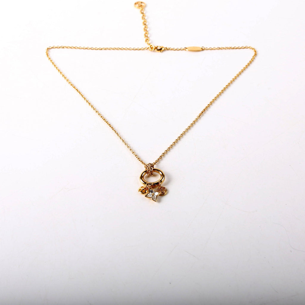 Louis Vuitton My Blooming Strass Necklace M00592 Gold