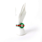 Gucci Web Plexiglass 143.4 Watch Green/Red